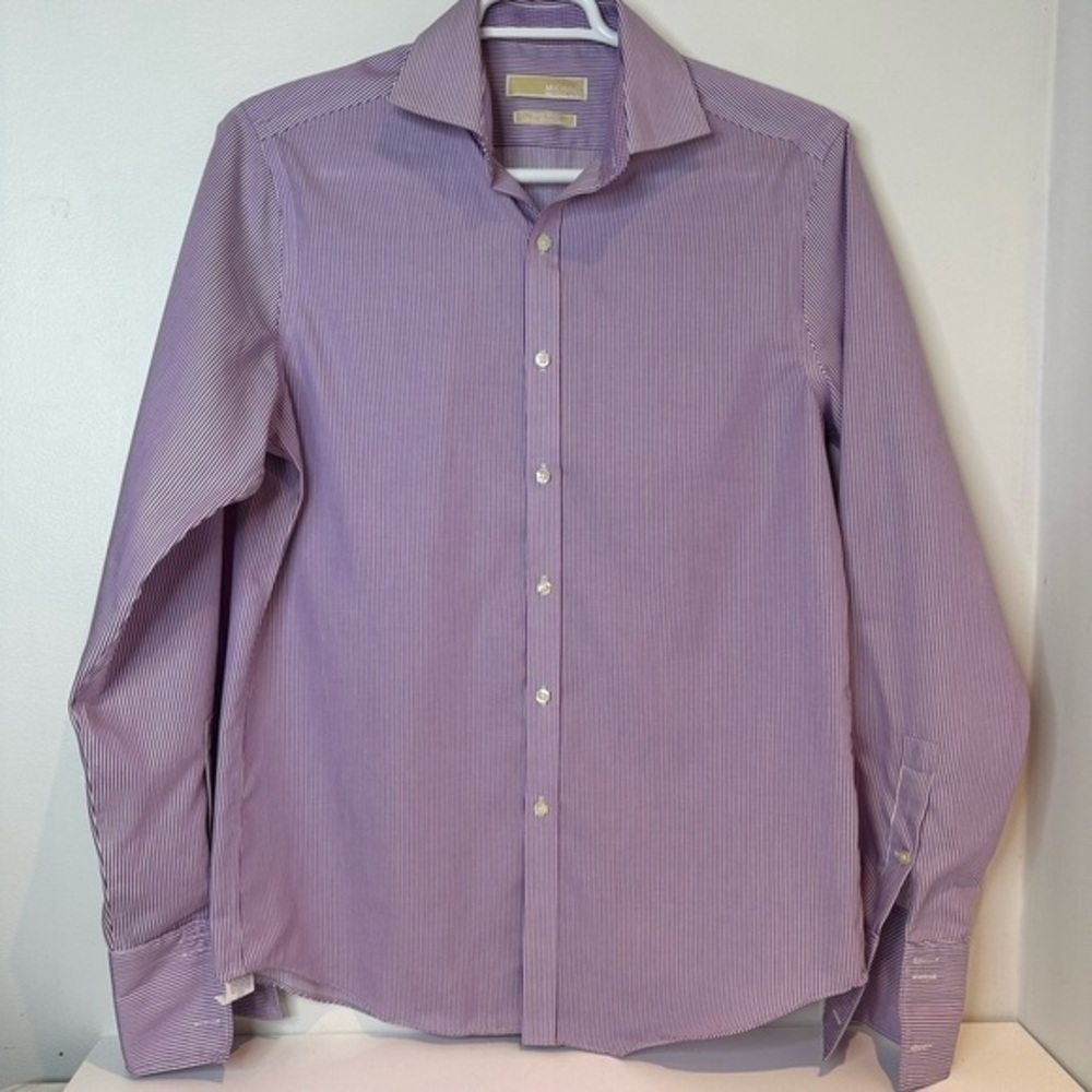 Men’s Michael Kors striped button down shirt